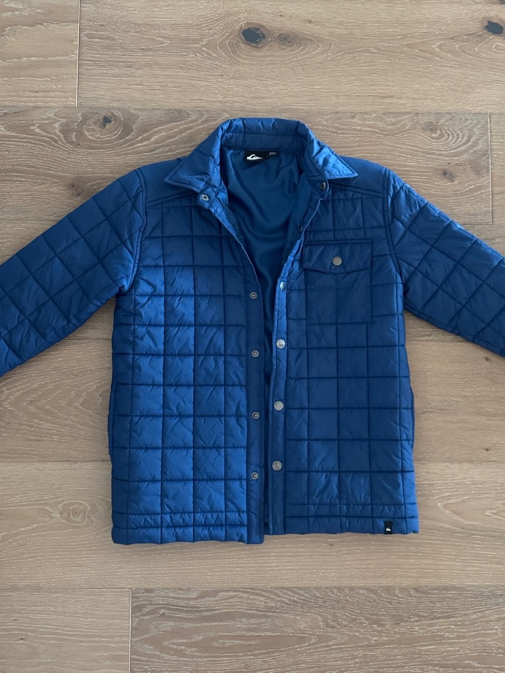 Quiksilver Kids Navy Blue Quilted Puffer Jacket